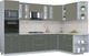 Миниатюра изображения товара Кухонный гарнитур Интерлиния Мила Пластик 1.88x3.0 PR (кварцевый/шторм/травертин серый)
