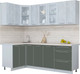 Миниатюра изображения товара Кухонный гарнитур Интерлиния Мила Пластик 1.2x2.3 (оксид светлый/шторм/травертин серый)