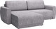 Миниатюра изображения товара Диван угловой Олмеко Женева SO2P Еврокнижка (микровелюр, шейп сильвер)