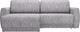 Миниатюра изображения товара Диван угловой Олмеко Женева SO2P Еврокнижка (микровелюр, шейп сильвер)