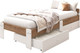 Миниатюра изображения товара Односпальная кровать EcoWood Екта-2 с ящиками 80х180 / ECO.001.00059.80-180.376WML/101SE
