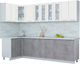 Миниатюра изображения товара Кухонный гарнитур Интерлиния Мила Пластик 1.2x2.8 (зефирный/оксид темный/серый каспий)