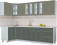 Миниатюра изображения товара Кухонный гарнитур Интерлиния Мила Пластик 1.2x2.8 (кварцевый/шторм/травертин серый)