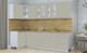 Миниатюра изображения товара Кухонный гарнитур Интерлиния Мила Пластик 1.2x2.8 (латте/латте/дуб бунратти)