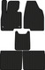 Миниатюра изображения товара Комплект ковриков для авто Alicosta 2664_1 для FAW T99 I SUV 2019-2022 (EVA соты, черный)