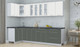 Миниатюра изображения товара Кухонный гарнитур Интерлиния Мила Пластик 1.2x2.9 (зефирный/шторм/кастилло темный)