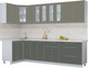 Миниатюра изображения товара Кухонный гарнитур Интерлиния Мила Пластик 1.2x2.9 (кварцевый/шторм/травертин серый)