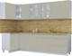 Миниатюра изображения товара Кухонный гарнитур Интерлиния Мила Пластик 1.2x2.9 (латте/латте/дуб бунратти)