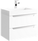 Миниатюра изображения товара Тумба с умывальником Aqwella Cube / CUB0107W