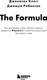 Миниатюра изображения товара Книга Бомбора The Formula, твердая обложка (Клегг Джонатан, Робинсон Джошуа)