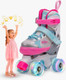 Миниатюра изображения товара Роликовые коньки Amarobaby Wow / AB24-35WOW/1906-30 (р.30-33, розовый/голубой)