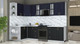 Миниатюра изображения товара Кухонный гарнитур Интерлиния Мила Шато 1.5x2.8 LV (индиго/черный/белый гранит)