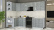 Миниатюра изображения товара Кухонный гарнитур Интерлиния Мила Шато 1.5x2.8 LV (керамика/керамика/опал светлый)