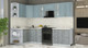 Миниатюра изображения товара Кухонный гарнитур Интерлиния Мила Шато 1.5x2.8 LV (океан/керамика/опал светлый)