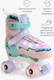 Миниатюра изображения товара Роликовые коньки Amarobaby Glory / AB24-35GL/1805-30 (р.30-33, бирюзовый/оранжевый)