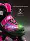 Миниатюра изображения товара Роликовые коньки Amarobaby Glory / AB24-35GL/0925-26 (р.26-29, черный/фуксия)