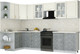 Миниатюра изображения товара Кухонный гарнитур Интерлиния Мила Шато 1.5x3.1 LV (белый/керамика/опал светлый)