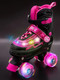 Миниатюра изображения товара Роликовые коньки Amarobaby Glory / AB24-35GL/0925-30 (р.30-33, черный/фуксия)
