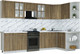 Миниатюра изображения товара Кухонный гарнитур Интерлиния Мила Шато 1.5x3.1 PR (дуб вотан/дуб вотан/белый гранит)
