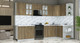 Миниатюра изображения товара Кухонный гарнитур Интерлиния Мила Шато 1.5x3.1 PR (дуб вотан/дуб вотан/белый гранит)