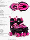 Миниатюра изображения товара Роликовые коньки Amarobaby Glory / AB24-35GL/0925-34 (р.34-37, черный/фуксия)