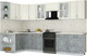 Миниатюра изображения товара Кухонный гарнитур Интерлиния Мила Шато 1.5x3.2 LV (белый/керамика/опал светлый)