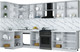 Миниатюра изображения товара Кухонный гарнитур Интерлиния Мила Шато 1.5x3.2 LV (белый/керамика/опал светлый)