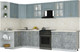 Миниатюра изображения товара Кухонный гарнитур Интерлиния Мила Шато 1.5x3.2 LV (океан/керамика/опал светлый)
