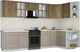 Миниатюра изображения товара Кухонный гарнитур Интерлиния Мила Шато 1.5x3.2 PR (дуб вотан/луна/опал светлый)