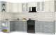 Миниатюра изображения товара Кухонный гарнитур Интерлиния Мила Шато 1.5x3.3 LV (белый/керамика/опал светлый)