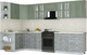 Миниатюра изображения товара Кухонный гарнитур Интерлиния Мила Шато 1.5x3.3 LV (мята/керамика/опал светлый)