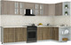 Миниатюра изображения товара Кухонный гарнитур Интерлиния Мила Шато 1.5x3.3 PR (луна/дуб вотан/опал светлый)