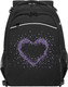 Миниатюра изображения товара Школьный рюкзак Grizzly RG-569-1 (черный/фиолетовый)