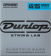 Миниатюра изображения товара Струны для бас-гитары Dunlop Manufacturing DBSBN45125T