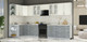 Миниатюра изображения товара Кухонный гарнитур Интерлиния Мила Шато 1.5x3.6 LV (белый/керамика/опал светлый)