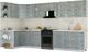Миниатюра изображения товара Кухонный гарнитур Интерлиния Мила Шато 1.5x3.6 LV (керамика/керамика/опал светлый)