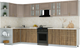 Миниатюра изображения товара Кухонный гарнитур Интерлиния Мила Шато 1.5x3.6 LV (луна/дуб вотан/опал светлый)