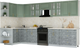 Миниатюра изображения товара Кухонный гарнитур Интерлиния Мила Шато 1.5x3.6 LV (мята/керамика/опал светлый)