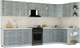 Миниатюра изображения товара Кухонный гарнитур Интерлиния Мила Шато 1.5x3.6 PR (керамика/керамика/опал светлый)