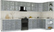 Миниатюра изображения товара Кухонный гарнитур Интерлиния Мила Шато 1.5x3.7 PR (керамика/керамика/опал светлый)