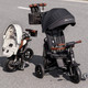 Миниатюра изображения товара Трехколесный велосипед с ручкой QPlay S702 Nova Deluxe Stone Grey (Lux/Black)