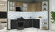 Миниатюра изображения товара Кухонный гарнитур Интерлиния Мила Шато 1.7x2.5 PR (дуб вотан/черный/белый гранит)