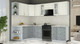 Миниатюра изображения товара Кухонный гарнитур Интерлиния Мила Шато 1.7x2.7 LV (белый/керамика/опал светлый)