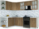 Миниатюра изображения товара Кухонный гарнитур Интерлиния Мила Шато 1.7x2.5 LV (дуб вотан/дуб вотан/белый гранит)