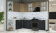 Миниатюра изображения товара Кухонный гарнитур Интерлиния Мила Шато 1.7x2.5 LV (дуб вотан/черный/белый гранит)
