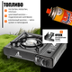 Миниатюра изображения товара Плита туристическая Coyote MS-2500LPG B (черный полуглянцевый, с газовым баллоном)