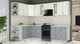 Миниатюра изображения товара Кухонный гарнитур Интерлиния Мила Шато 1.7x2.8 LV (белый/керамика/опал светлый)