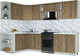 Миниатюра изображения товара Кухонный гарнитур Интерлиния Мила Шато 1.7x2.8 LV (дуб вотан/дуб вотан/белый гранит)