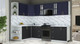 Миниатюра изображения товара Кухонный гарнитур Интерлиния Мила Шато 1.7x2.8 LV (индиго/черный/белый гранит)