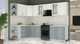 Миниатюра изображения товара Кухонный гарнитур Интерлиния Мила Шато 1.7x2.9 LV (белый/керамика/опал светлый)